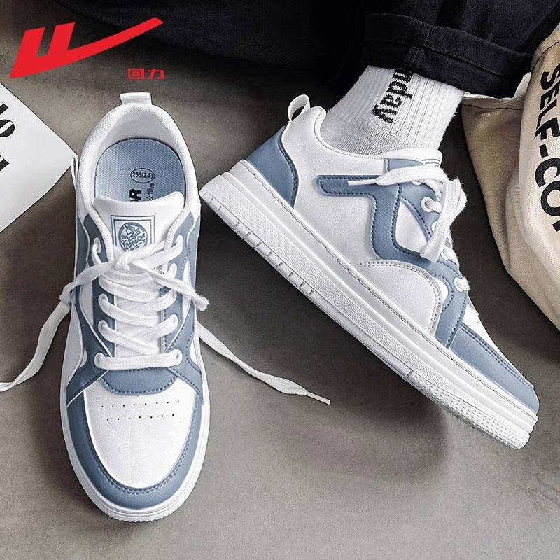 Warrior casual e versáteis sapatilhas de sola grossa com sentido de design, sapatos baixos e de alto valor, sapatos desportivos masculinos de moda outdoor