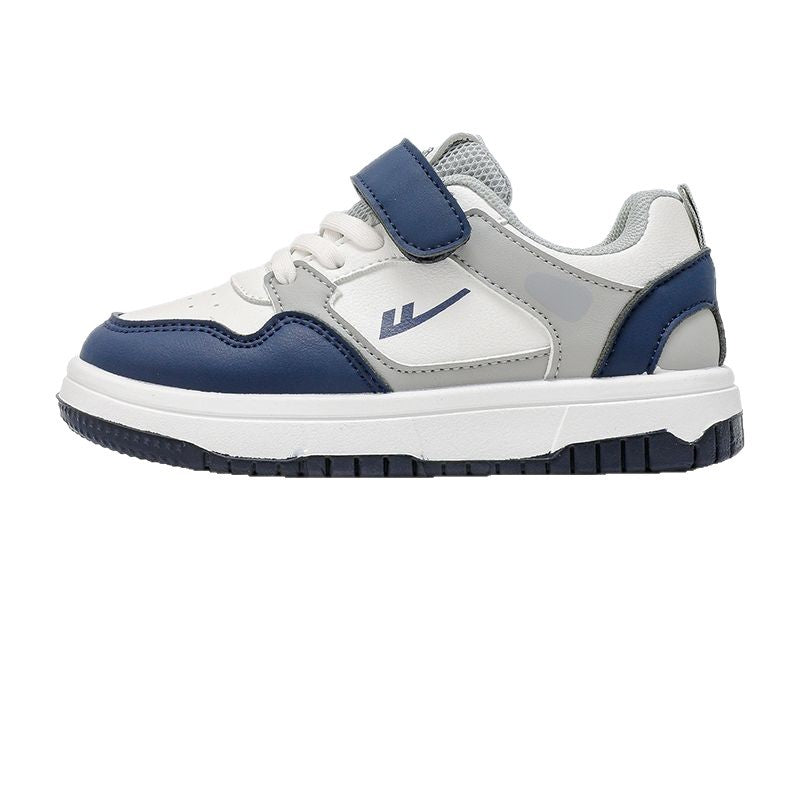 Ténis infantis Warrior color-block, sapatos casuais novos para raparigas na primavera, sapatos de estudante na moda com velcro, sapatos respiráveis