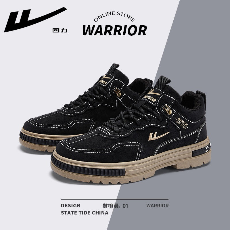 Warrior Versátil 2025 Novos Sapatos de Trabalho Botas Martin Simples Com Atacadores Masculinos Ténis Desportivos Casuais para Deslocações ao Ar Livre