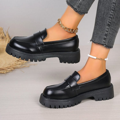 Comércio Estrangeiro Sapatos Pequenos de Couro Britânico JK Estilo Japonês para mulheres, Novos Sapatos Modernos de Primavera com Sola Grossa Estilo Universitário INS 2026