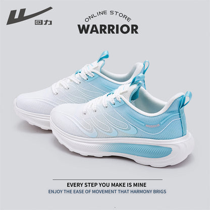 Warrior 2026 Novos Singles Femininos de Sola Grossa com Blocos de Cor, Sapatos Casuais de Design Estético Elevado, Ténis Versáteis Modernos e Versáteis