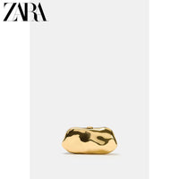 Bolsa feminina ZARA, lançamento da coleção verão 2026, com acabamento metálico, modelo transversal/clutch, código 6007810 202.