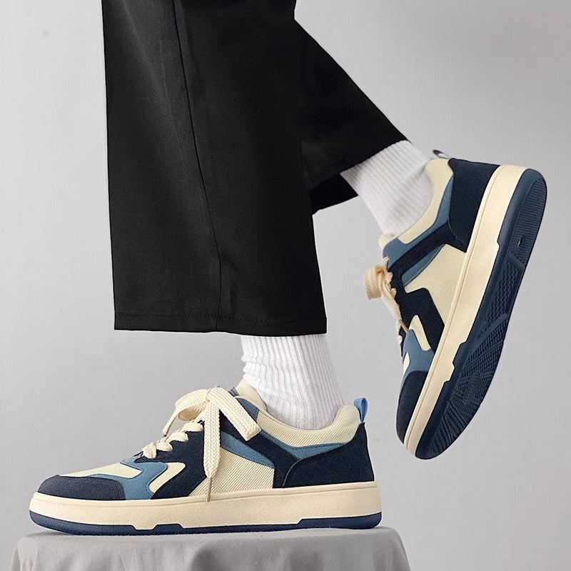 Sapatos de lona para homens, sapatos modernos versáteis e modernos de 2024, ténis de estudante respiráveis, sapatos de tecido primavera ao estilo coreano, sapatos casuais