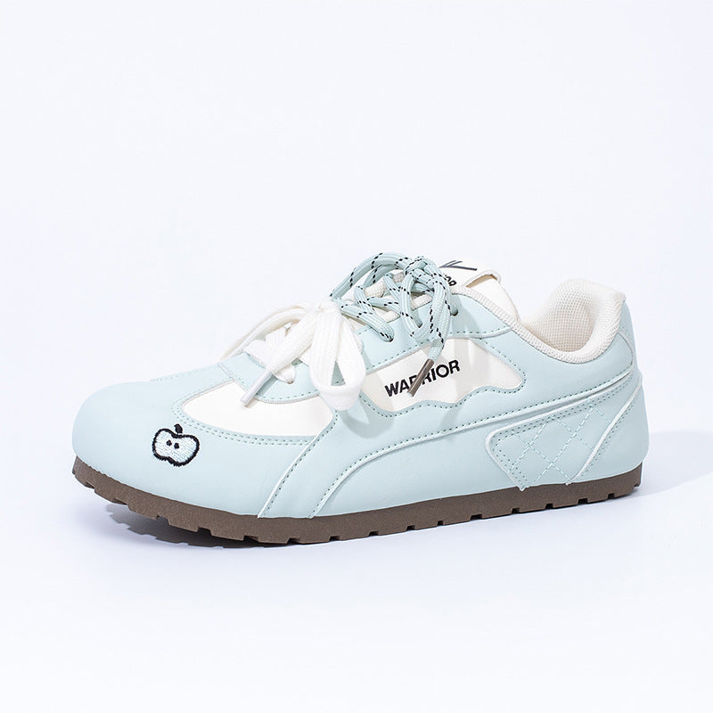Os novos ténis de ballet de sola fina da Warrior, sapatos casuais com duplo atacador e estilo casual, versáteis, leves e confortáveis para mulheres
