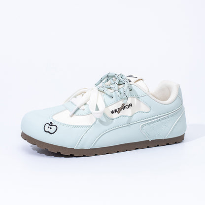 Os novos ténis de ballet de sola fina da Warrior, sapatos casuais com duplo atacador e estilo casual, versáteis, leves e confortáveis para mulheres