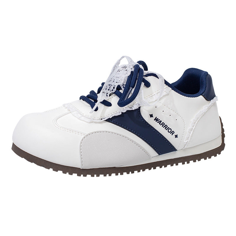 Os novos ténis de treino alemães em pele baixa da Warrior, sapatos femininos elegantes, versáteis e confortáveis, sapatos de ballet estilosos e visualmente apelativos