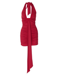 Moda transfronteiriça europeia e americana: vestido feminino sexy em V profundo sem mangas, vestido de fita ajustado que aperta a cintura para mulheres