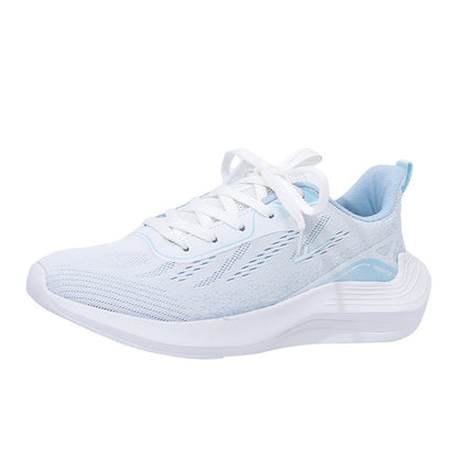 Sapatilhas simples de rede leve e respirável, sapatilhas desportivas femininas Glacier Blue Warrior, vitalidade ao ar livre, sapatilhas casuais leves com sola macia diária