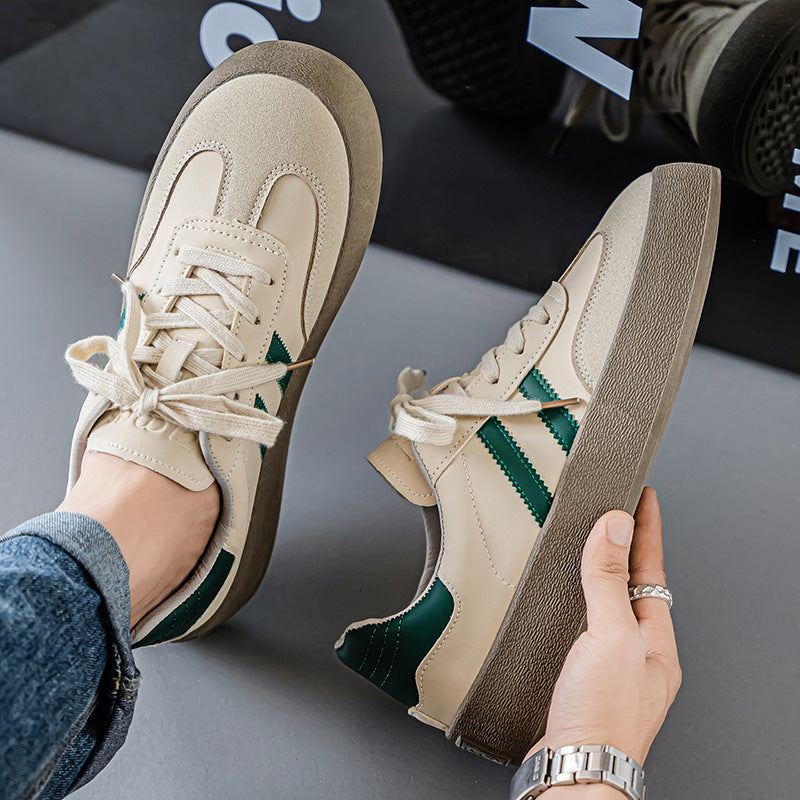 Sapatos de Treino Moral para Homens, 2025 Novo Design de Nicho de Verão Estilo Hong Kong Ténis Casuais Vintage Baixos