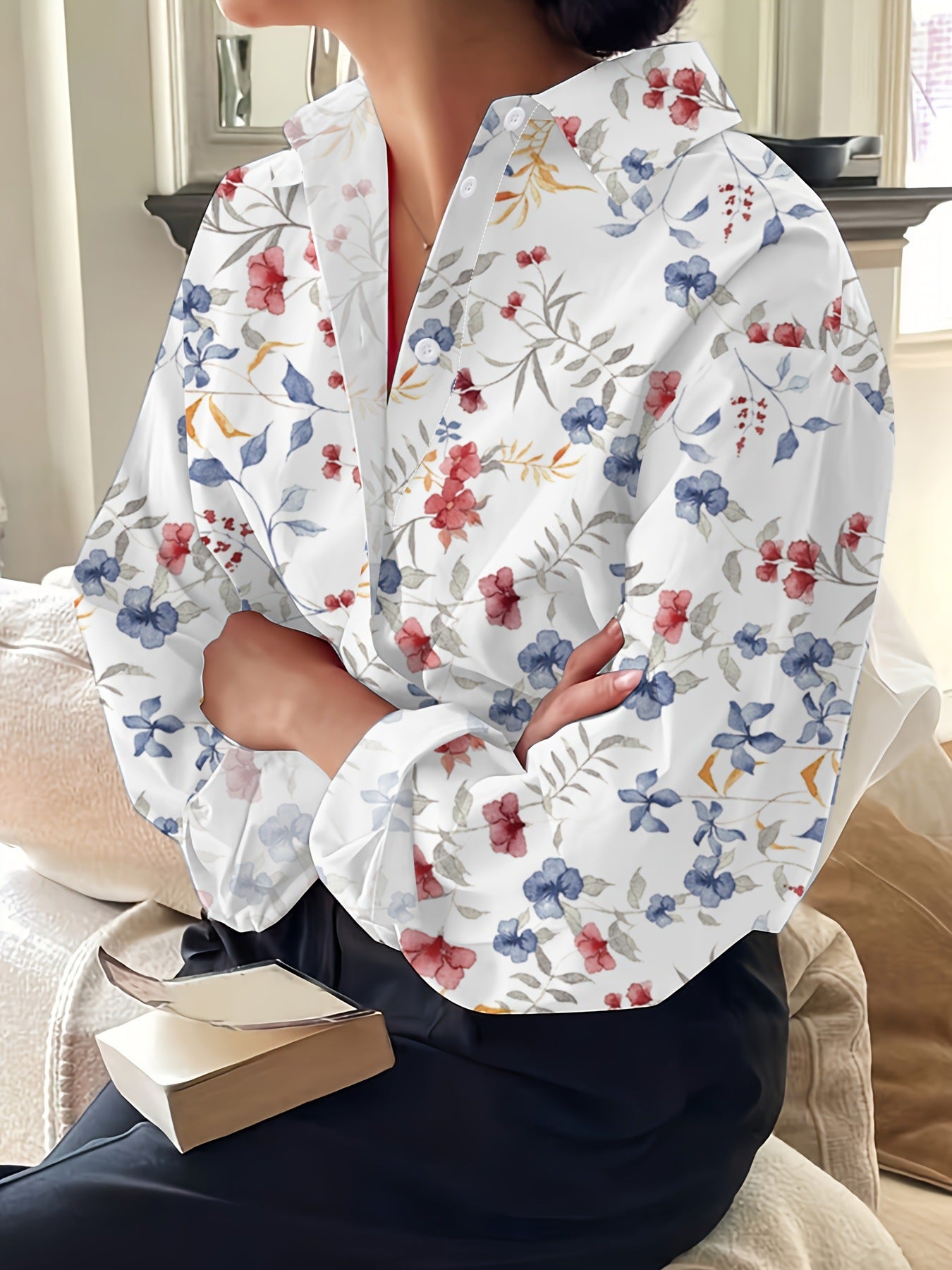 2024 Outono/Inverno Europeu e Americano Transfronteiriço Novo Casaco de Vestido Comprido de Cor Sólida Casual da Moda Elegante e Emagrecidor
