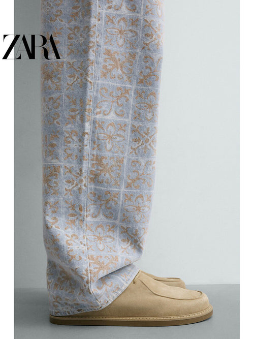 Sapatos masculinos ZARA, lançamento da coleção verão 2026, com detalhes em camurça, bico redondo e plataforma, código 2759620 102.