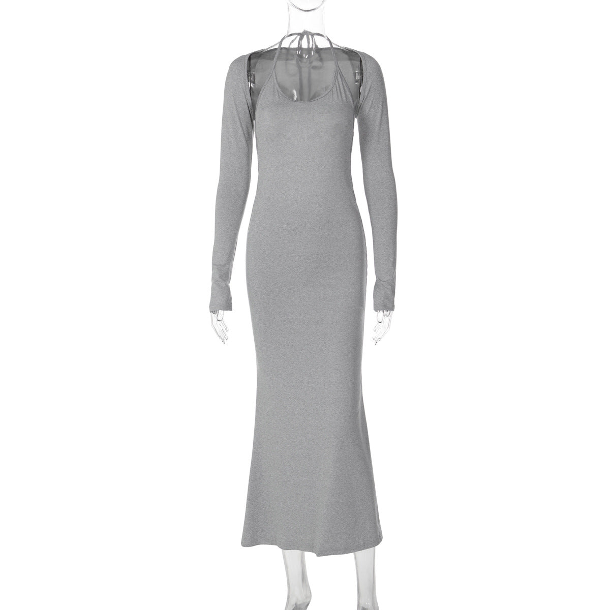 Roupa Feminina Transfronteiriça da Amazon 2026 Verão Novo Vestido Elegante Sexy Ombro Amarrado, Sem Costas, Exportação Grossista