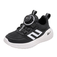 Os novos sapatos versáteis e simples para rapazes e raparigas da Warrior, ténis desportivos de exterior modernos e estilosos, sapatos coreanos de malha com botões, adesivo frio