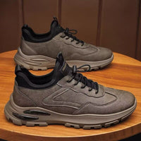 Primavera 2025 Novos Sapatos Casuais Casuais de Pele para Homens da Moda, Sapatos Empresariais Masculinos Versáteis, Sapatos Desportivos Respiráveis e Resistentes ao Desgaste para Homens