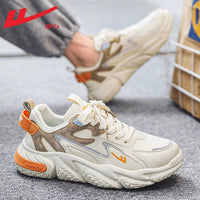 Warrior Korean Sapatos Masculinos Modernos e Fixes, Sapatos Casuais Casuais Retro com Sola Macia, Sapatos Desportivos de Rede com Atacadores, Sapatos de Pai para o Trajeto Diário