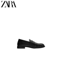 ZARA Coleção Primavera/Verão 2026 Sapatos Masculinos: Mocassins Casuais Simples com Aba e Bolso 2629720 800