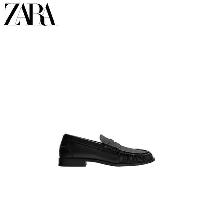 ZARA Coleção Primavera/Verão 2026 Sapatos Masculinos: Mocassins Casuais Simples com Aba e Bolso 2629720 800