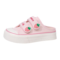 Os novos sapatos semideslizantes enérgicos, fofos e confortáveis da Warrior, sapatos simples de velcro de alto valor, sapatos versáteis de plataforma coreana feminina