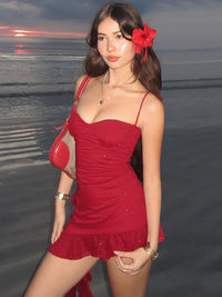 Vestido slip de lantejoulas com folhos, um bestseller ultrafronteiriço da Amazon, novo e justo ao corpo, sexy com folhos e lantejoulas para mulheres