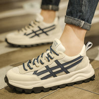 Primavera 2025 Novos Sapatos Desportivos Casual Casual Respiráveis, Sapatos A-Gan de corrida antiderrapantes e de sola grossa da moda
