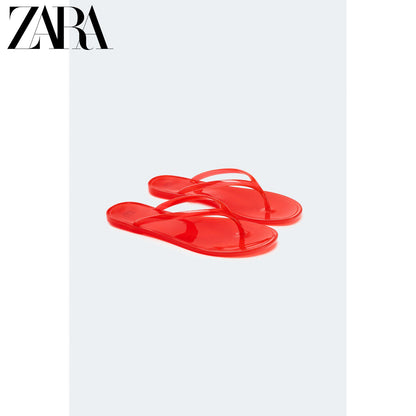 Sandálias rasteiras femininas ZARA, edição limitada para o verão de 2026 (código: 5519710 070).