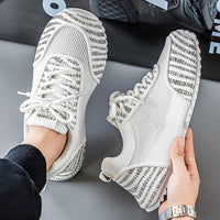 Sapatos de Homem: 2025 Primavera/Verão Novo Moderno Confortável, Grosso, Baixo, Versátil, Resistente ao Desgaste, Com Sola Suave em Malha Antiderrapante, Calçado Desportivo Casual