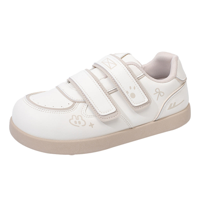 Sapatos de treino Warrior Velcro Virgo para mulheres, sapatos casuais casuais planos e fofos, sapatos preguiçosos estilo bloco de cor feminino