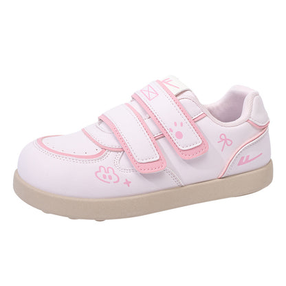 Sapatos de treino Warrior Velcro Virgo para mulheres, sapatos casuais casuais planos e fofos, sapatos preguiçosos estilo bloco de cor feminino