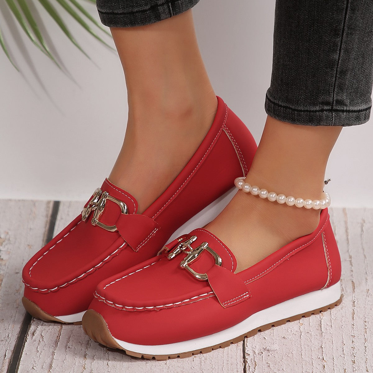 Sapatos desportivos casuais de sola grossa, cadeia metálica casual feminina de exportação, novas sapatilhas sapatilhas plus size no verão 2025