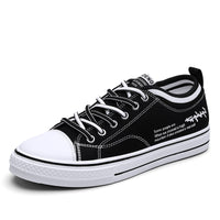 Novos sapatos de lona preta para homens na primavera, sapatos versáteis, respiráveis e modernos, sapatos casuais de snowboard ao estilo coreano para homens