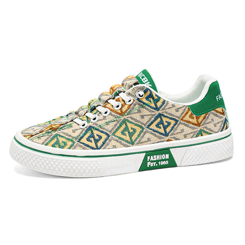 Sapatos de Homem 2025 Verão Novos Ténis Desportivos Casuais de Um Pé, Sapatos de Lona Respiráveis e Preguiçosos ao Estilo Coreano, Modernos Versáteis E Respiráveis