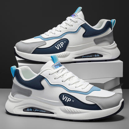 Sapatilhas Masculinas 2025 Outono Novos Sapatos Desportivos Casuais Calças Modernas, Versáteis Em Pele Respirável Moda Outdoor