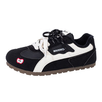 Sapatos de treino morais quentes forrados a lã Warrior, sapatos de algodão novos para o inverno 2025, sapatos femininos confortáveis, macios, versáteis, na moda e de alta estética