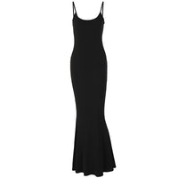 Novo vestido feminino feminino 2026 Kardashian de verão 2026 desfila um vestido slim slim sem mangas e sem mangas