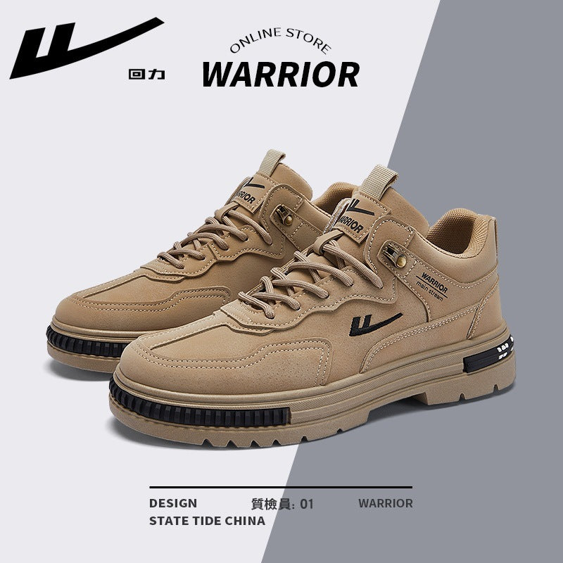 Warrior Versátil 2025 Novos Sapatos de Trabalho Botas Martin Simples Com Atacadores Masculinos Ténis Desportivos Casuais para Deslocações ao Ar Livre