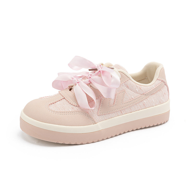 Os novos ténis de skate enérgicos e fofos com blocos de cor da Warrior, os singles retro femininos de estilo coreano de alta estética, sapatos casuais confortáveis e versáteis