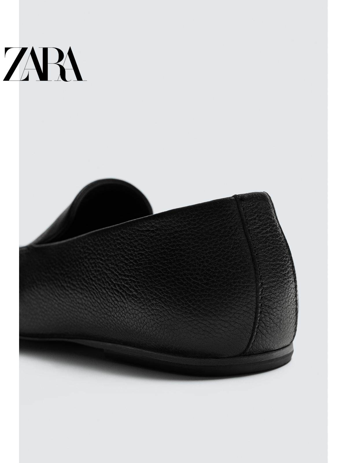 ZARA 2026 Primavera/Verão Novos Sapatos Náuticos Masculinos de Couro EDIÇÃO LIMITADA 2653720 800