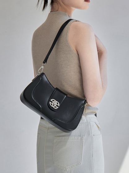 Pele genuína, mala cruzada de ombro único de alta qualidade, novo estilo INS versátil de verão, o design de nicho da moda deste ano para malas femininas