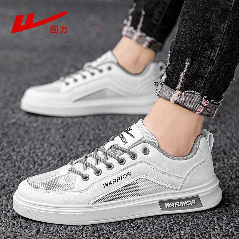Sapatos casuais confortáveis de sola grossa para homem Warrior, novos ténis de moda de rede de verão com rede respirável, ténis versáteis e modernos