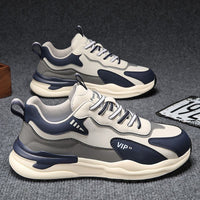 Sapatos de Homem: Outono 2024 Nova Marca da Moda Ténis Desportivos de Couro, Sapatos Casuais Casuais de Corrida Masculino A-Gump Teen Dad Trendy