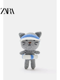 Bolsa feminina ZARA, lançamento da coleção verão 2026, com porta-chaves em formato de gatinho (código: 6689710 802).