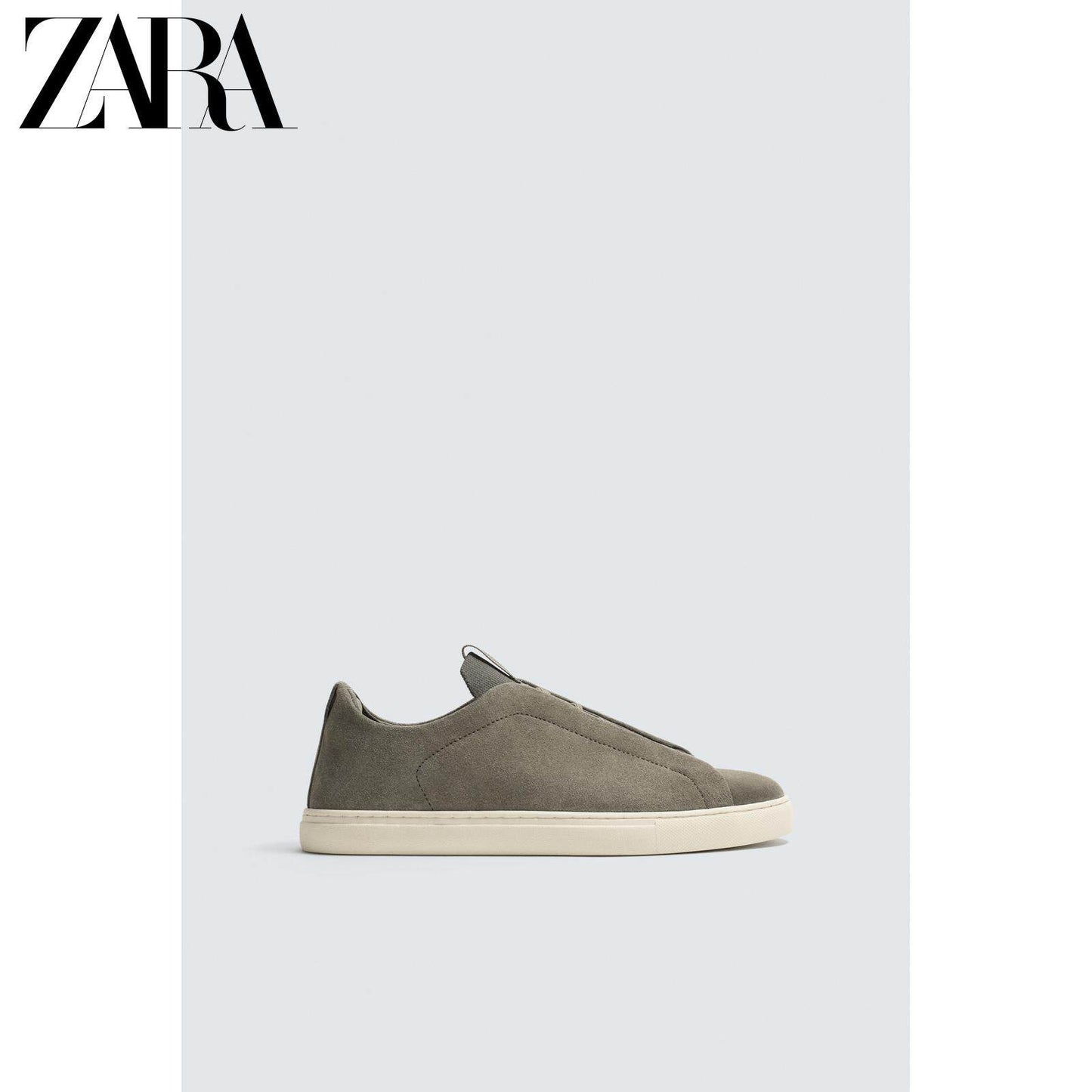 ZARA Coleção Primavera/Verão 2026 - Tênis Masculino Leve com Cadarço e Detalhes em Camurça, 2240720 131