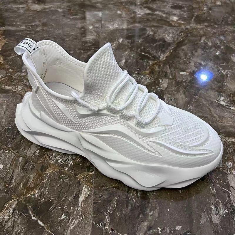 Sapatos de Homem 2024 Verão Novo Sapatos de Pai Respiráveis Sapatilhas de Rede Versáteis Modernos Versáteis Desportivos Casuais de Rede Masculino