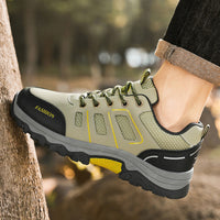 Sapatos masculinos de proteção para o trabalho, novos sapatos de trabalho antiderrapantes respiráveis para primavera/verão para estaleiros de construção, sapatos casuais para caminhadas desportivas ao ar livre