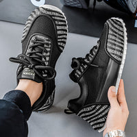 Sapatos de Homem: 2025 Primavera/Verão Novo Moderno Confortável, Grosso, Baixo, Versátil, Resistente ao Desgaste, Com Sola Suave em Malha Antiderrapante, Calçado Desportivo Casual