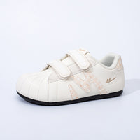 Warrior, versátil, retro, giro Velcro Dexun, sapatos casuais casuais e casuais na moda, mulheres coreanas solteiras de alto valor