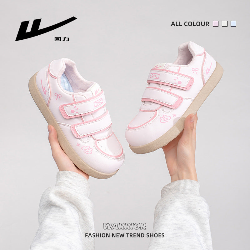 Sapatos de treino Warrior Velcro Virgo para mulheres, sapatos casuais casuais planos e fofos, sapatos preguiçosos estilo bloco de cor feminino