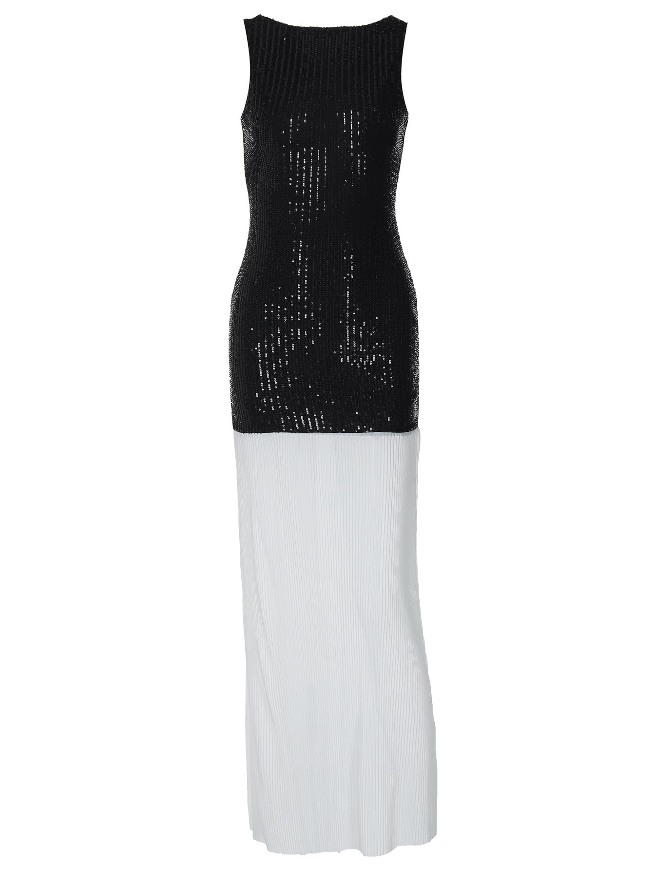 Vestido feminino feminino europeu e americano de verão 2026, sexy sem mangas sem mangas em patchwork, em estilo rua longo, plissado
