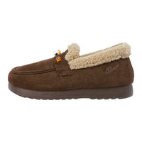 Sapatos Birkenstock quentes de inverno Warrior, sapatos femininos de um pé com calça confortável, sapatos confortáveis de algodão de cor sólida com sola fina para roupa exterior de inverno