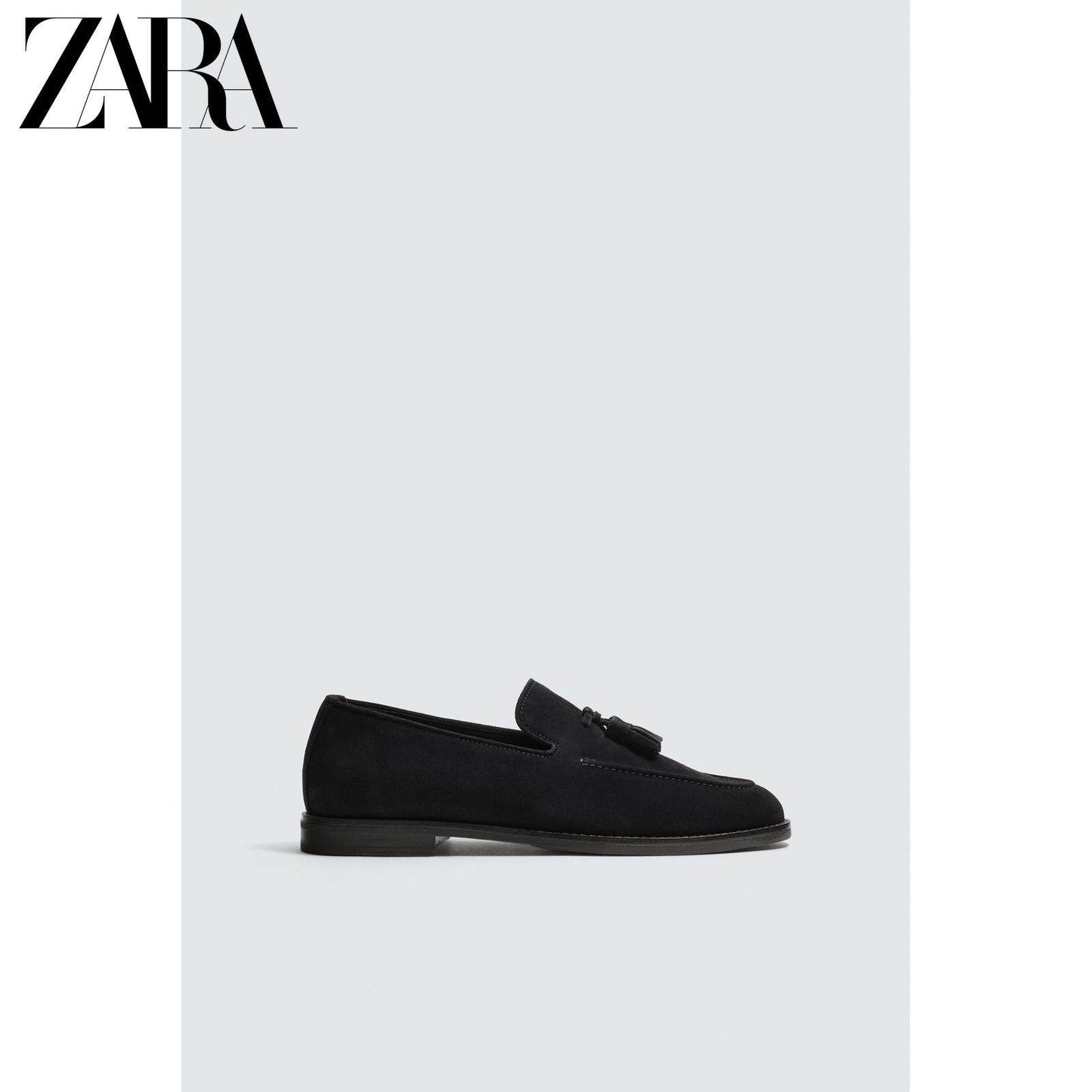 ZARA Coleção Primavera/Verão 2026 Sapatos Masculinos: Sapatos náuticos de camurça com detalhe de borla, Item 2630720 (400 RMB)